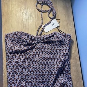 COPY - Deco print bodysuit NWT